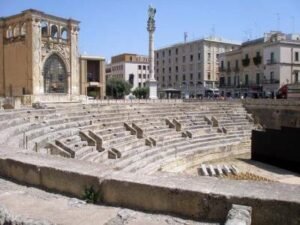 The Greek-Roman Amphitheater in Lecce, Italy