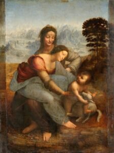 764px-La_Vierge,_l'Enfant_Jésus_et_sainte_Anne,_by_Leonardo_da_Vinci,_from_C2RMF_retouched
