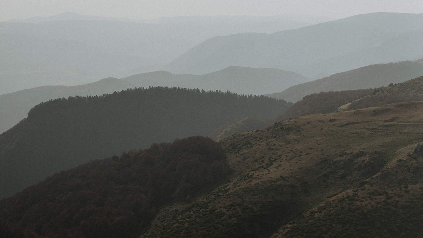 A gentle landscape of hills 